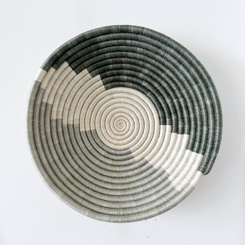mondocherry - "Butare" African woven bowl | XL | grey #2