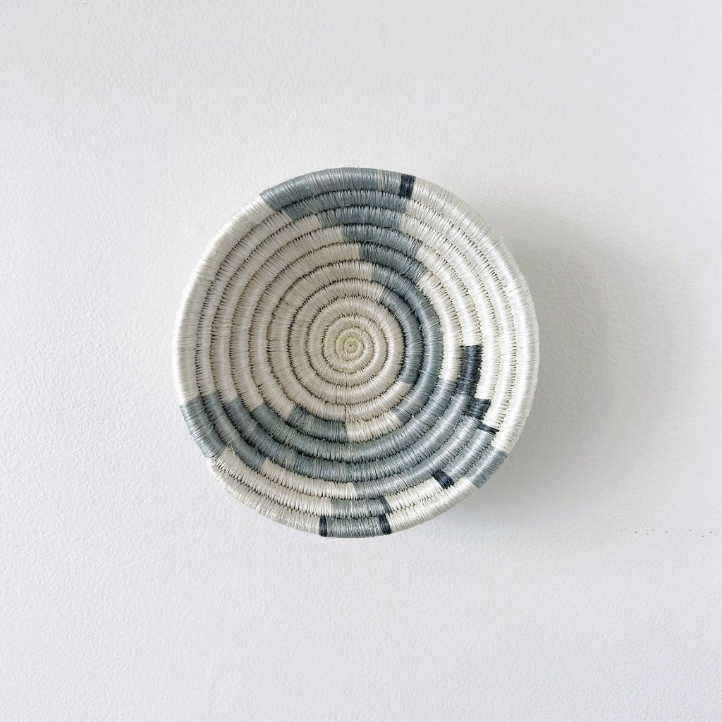 mondocherry - African woven bowl "Kiri" | small | grey #2