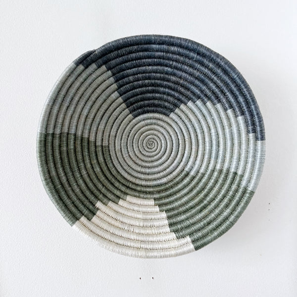 mondocherry - "Muhanga" African woven bowl | large | grey #1