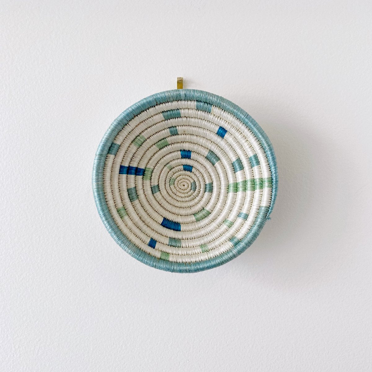 African woven bowl "Kinazi" | small | teal #3
