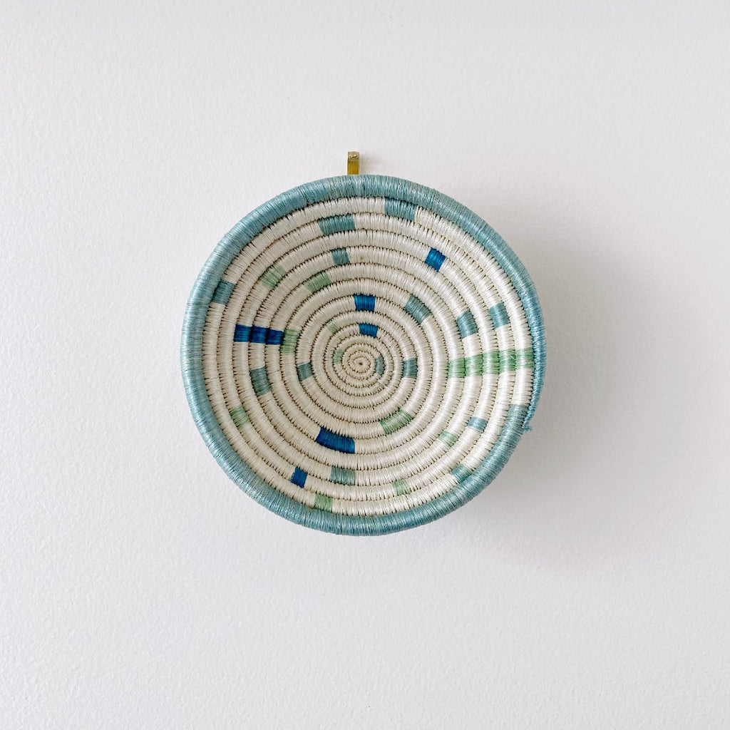 African woven bowl "Kinazi" | small | teal #3