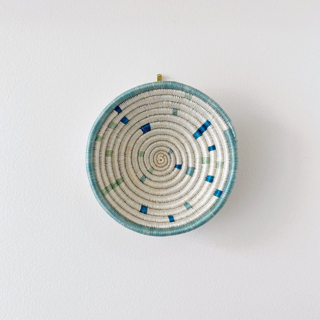 African woven bowl "Kinazi" | small | teal #4