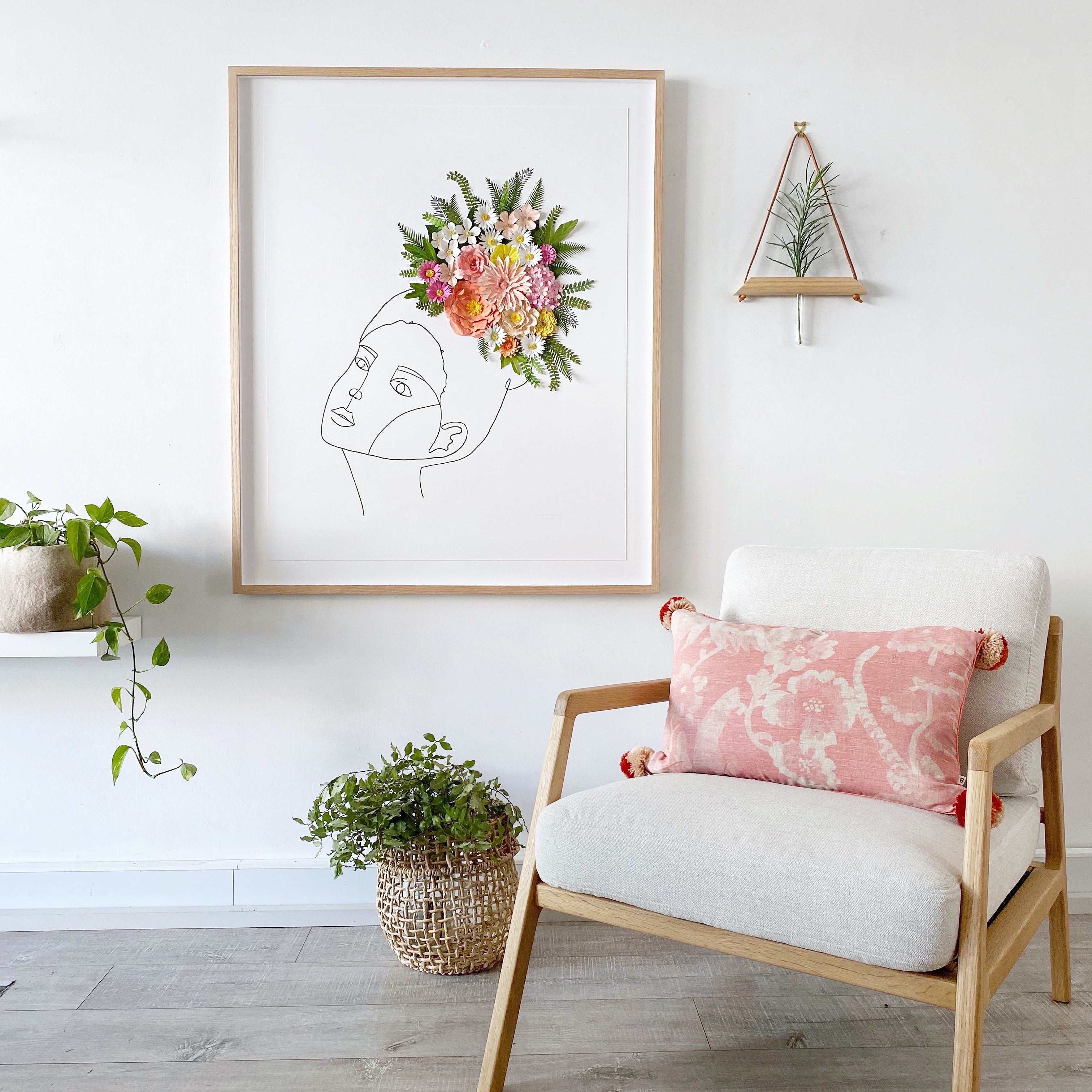 "fascination asteraceae" - framed paper wall art