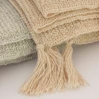 Blabla | baby alpaca blanket | oatmeal - tassel