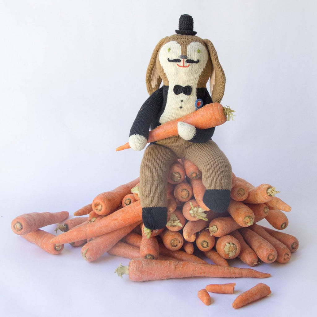 Blabla | "Balthazar the Bunny" kids cotton doll with carrots