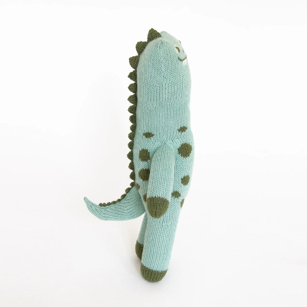 mondocherry - Blabla | "Iggy the dinosaur" cotton knit doll - side