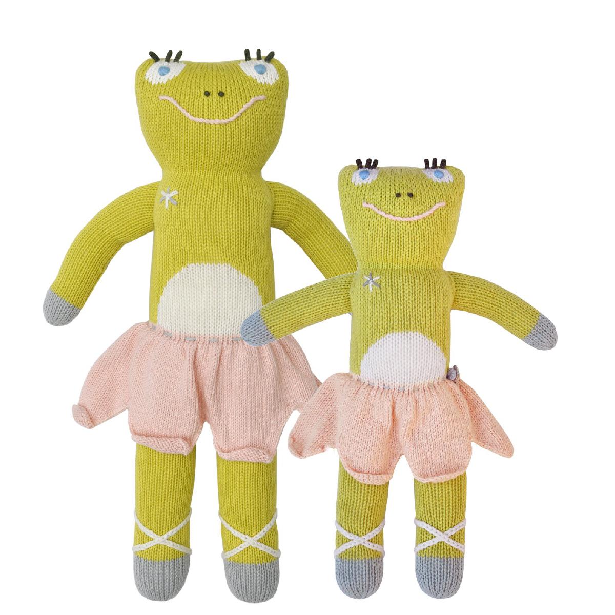 Blabla | "Lilipop" frog, kids cotton doll