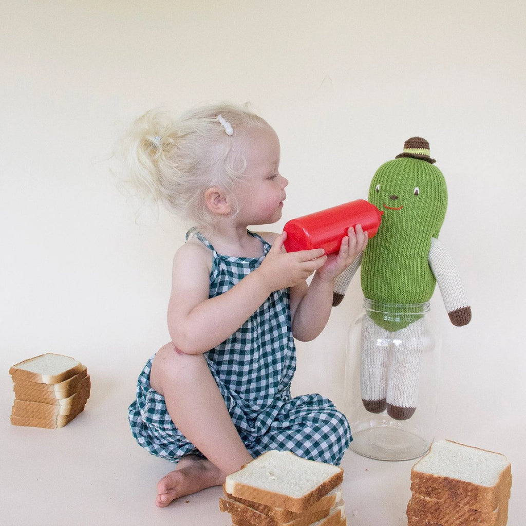 mondocherry - Blabla | "Pickle" cotton knit doll - play