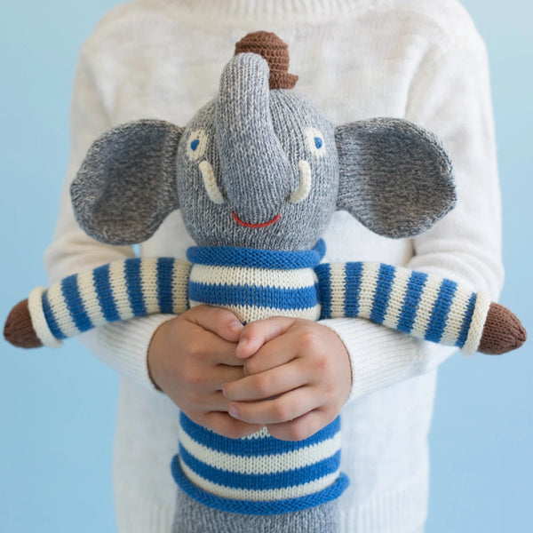 mondocherry - Blabla | "Rivier the Elephant" kids cotton doll - hold