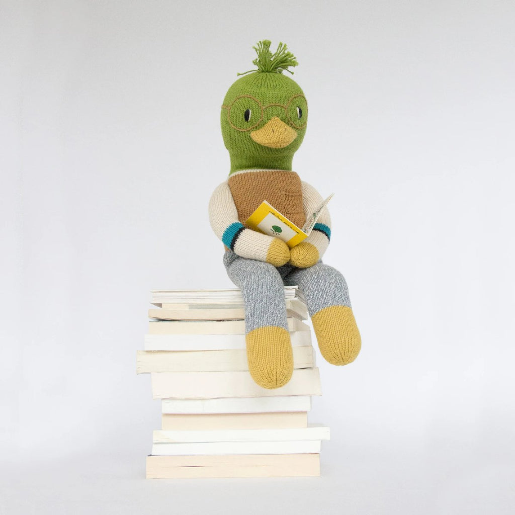 Blabla | "Webster the Duck" kids cotton doll - reading