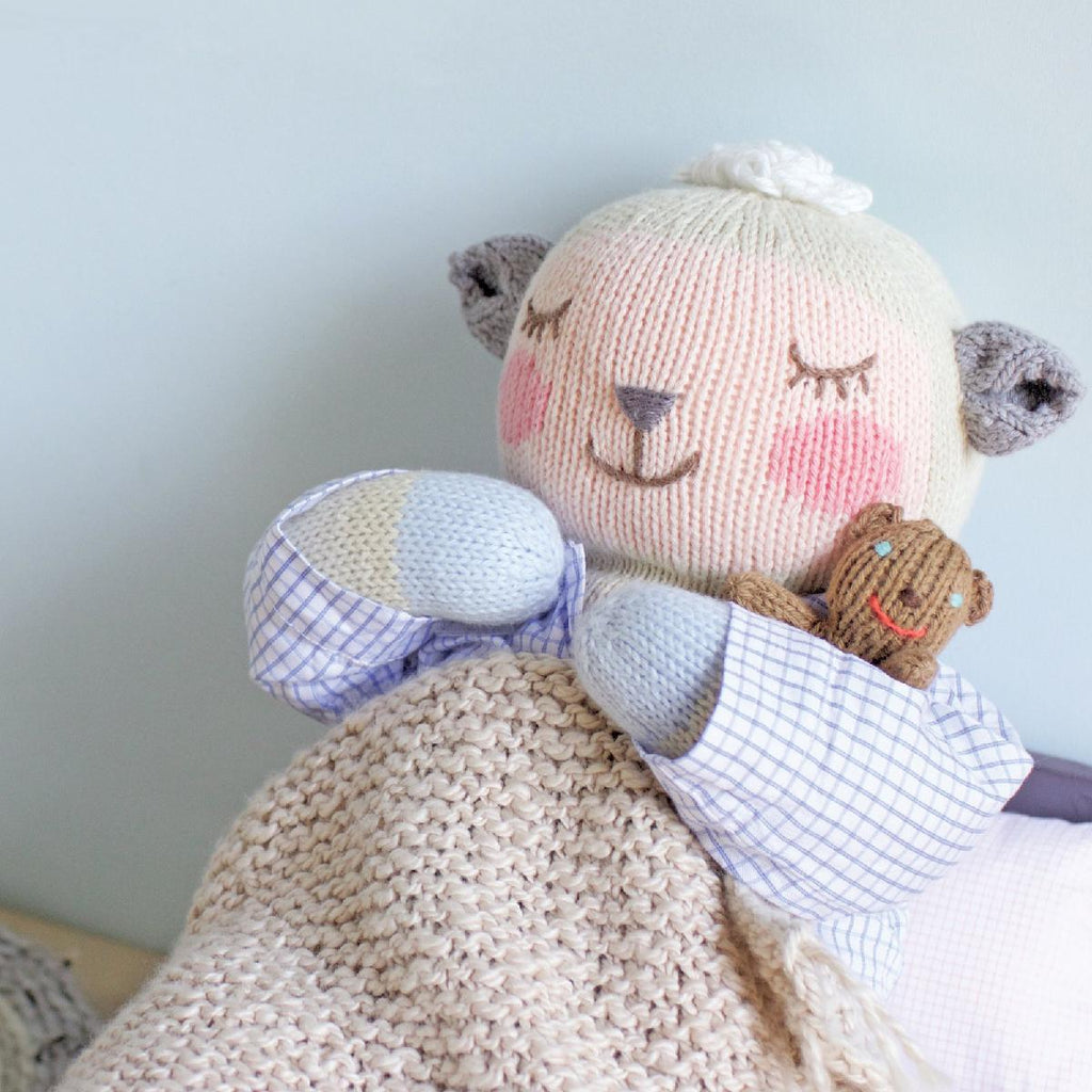 Blabla | "Woolly" kids cotton doll - asleep