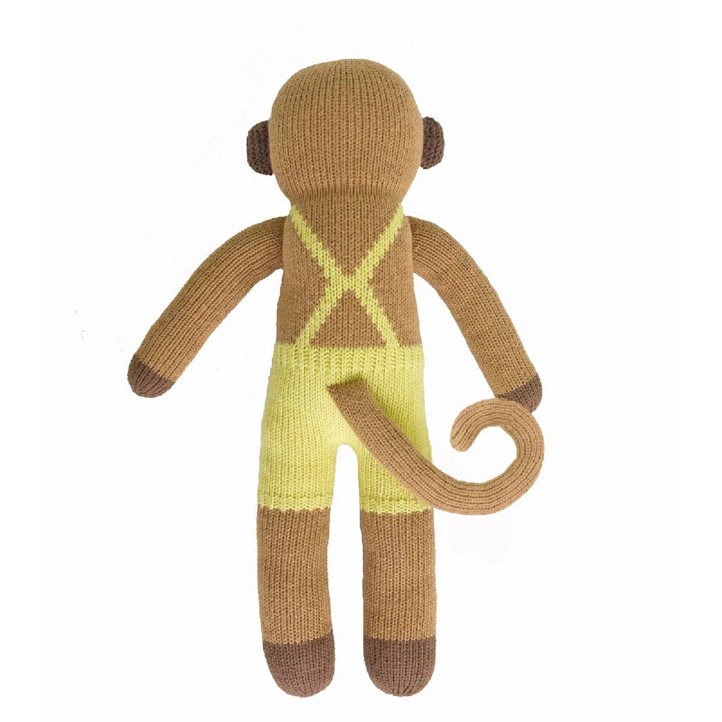 mondocherry - Blabla | "Yoyo the Monkey" kids cotton knit doll- back