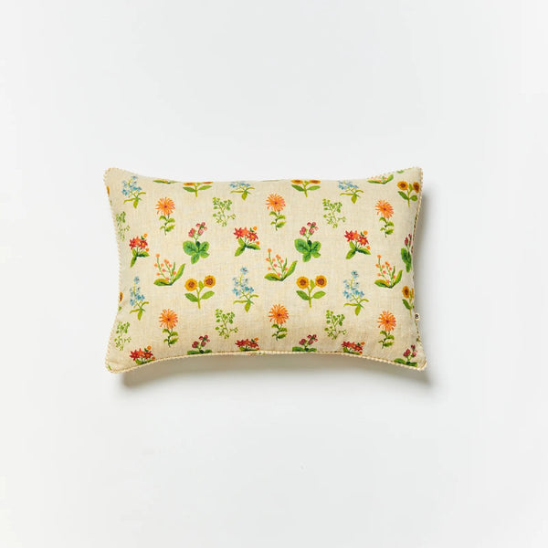 Bonnie and Neil | petite floral linen cushion | multi