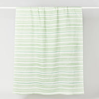 mondocherry - Bonnie and Neil linen tablecloth - striped green - large - hang