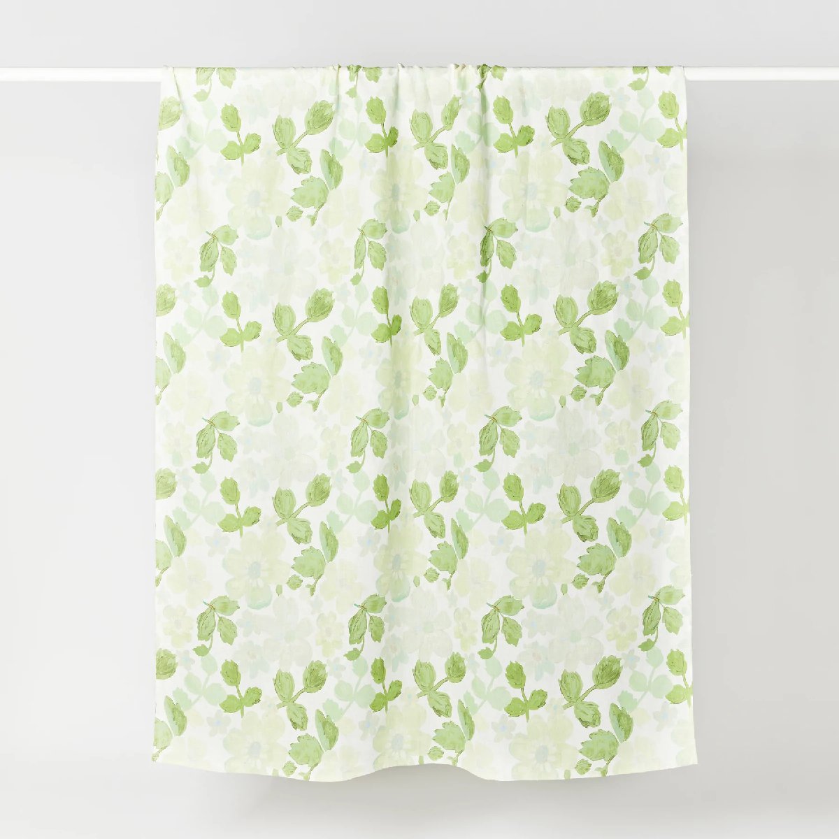 Bonnie and Neil linen tablecloth - mini pastel floral green - large - hang