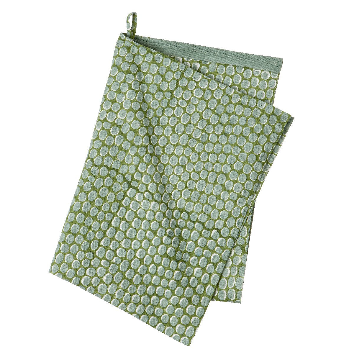 Bungalow | cotton teatowel | dot moss