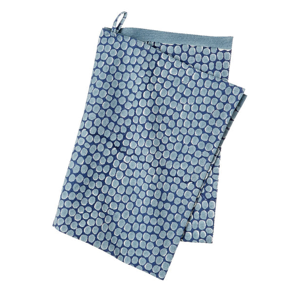 Bungalow | cotton teatowel | dot sky blue