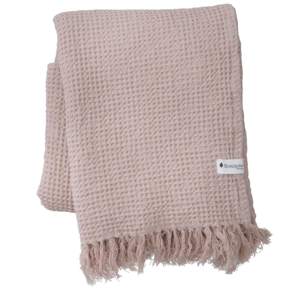 Bungalow | organic waffle cotton towel | 100 x 170cm | nude