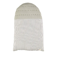 CL | Kids Cushion | midi house ticking stripe and charcoal - back