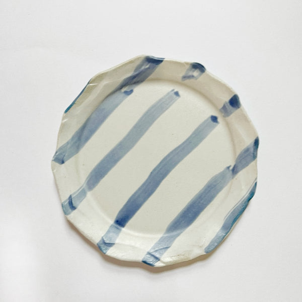 mondocherry - Clay Beehive | ceramic plate | stripes 3 | 14cm