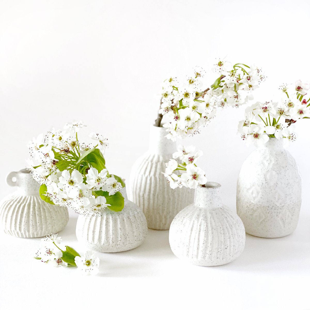 Clay Beehive | ceramic speckled vase collection