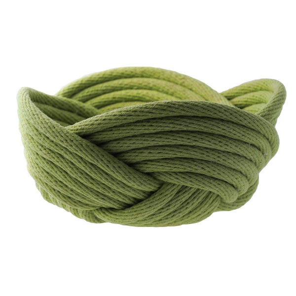 Crayon Chick | weave bowl | olive | small