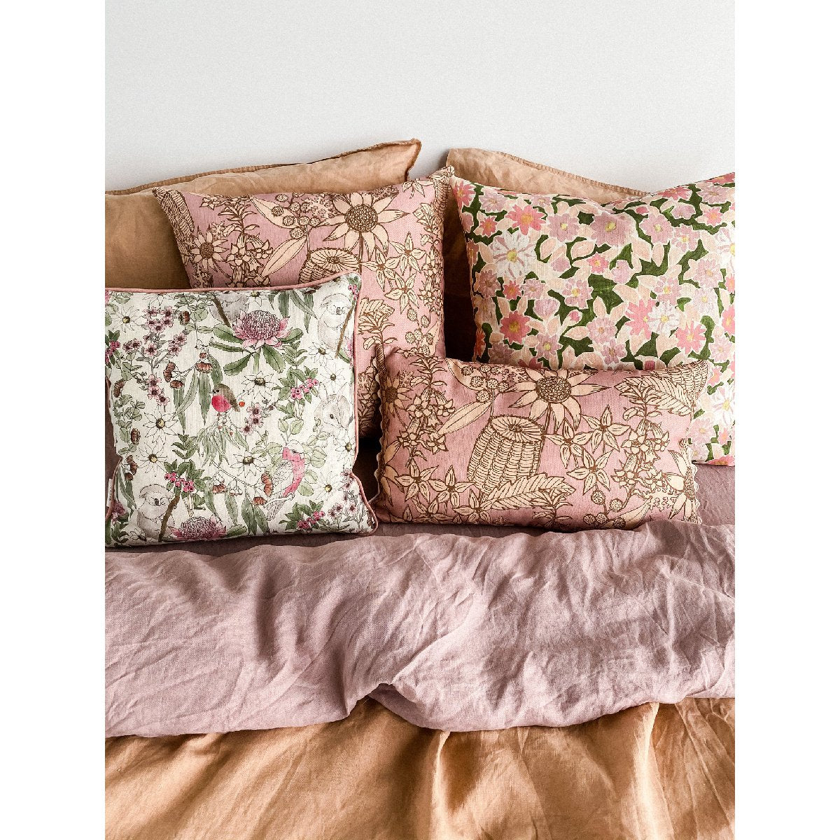 Dancing With Juniper | clancy linen cushion - bed