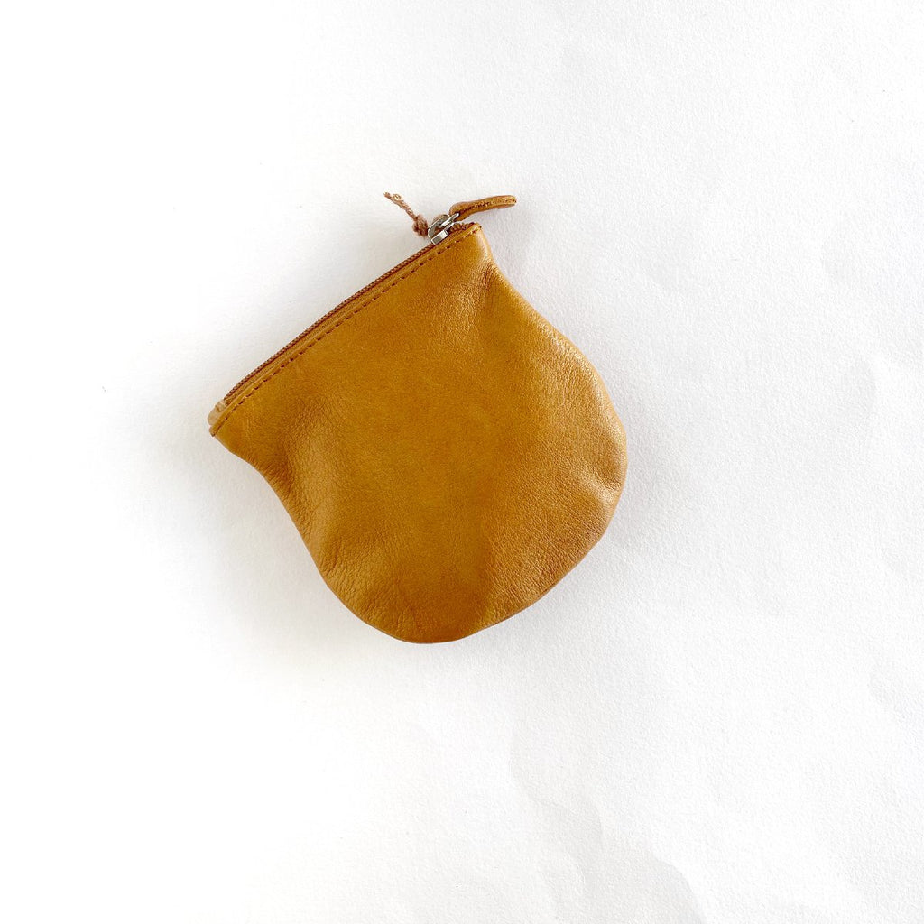Dusky Robin | lilly leather coin purse | tan