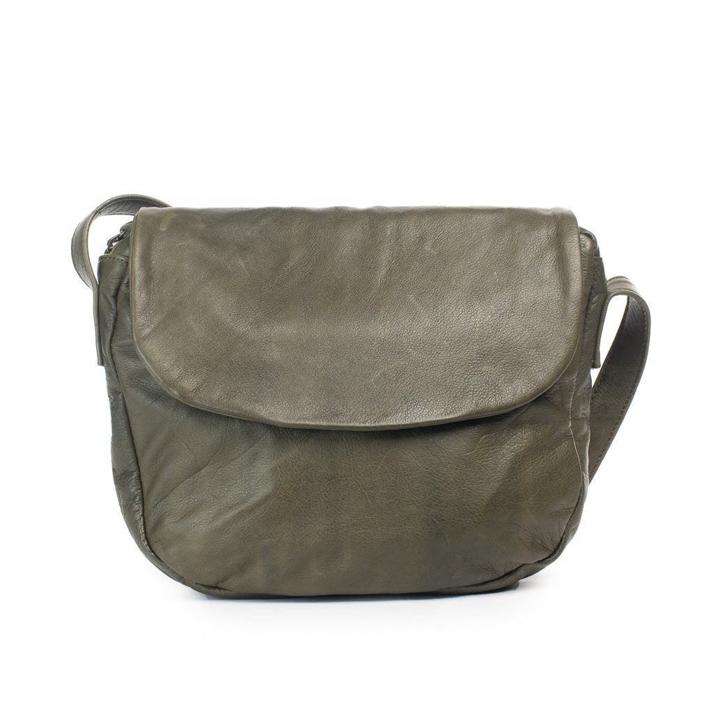 Dusky Robin | maggie leather bag | olive