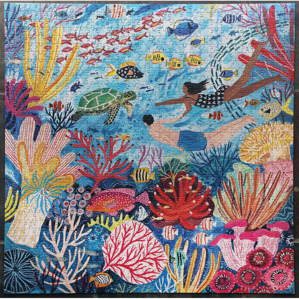 Eeboo | 1000 piece puzzle | Coral Reef - complete
