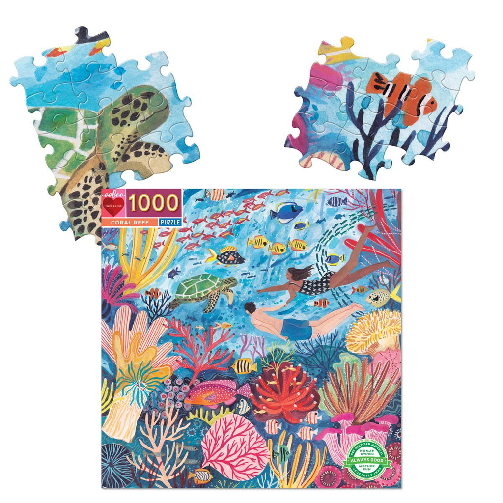 Eeboo | 1000 piece puzzle | Coral Reef - pieces