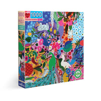 Eeboo | 1000 piece puzzle | Peacock Garden