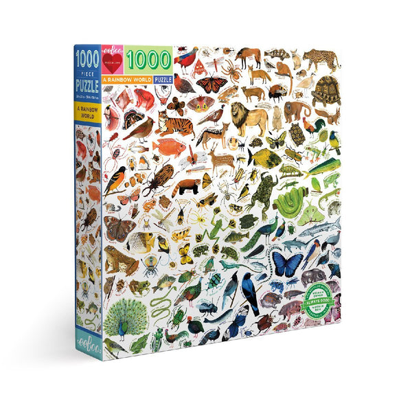 Eeboo | 1000 piece puzzle | Rainbow World