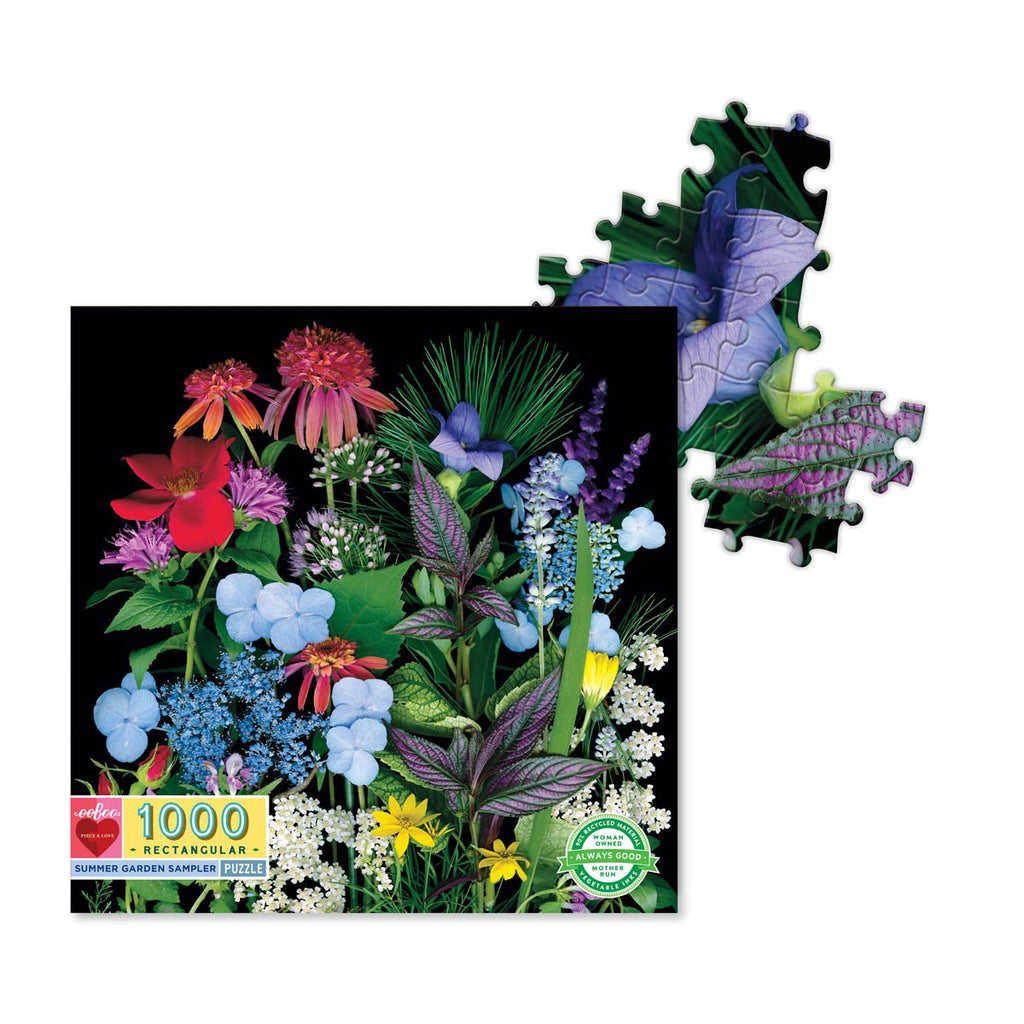Eeboo | 1000 piece puzzle | Summer Garden - pieces