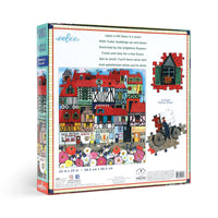 Eeboo | 1000 piece puzzle | Whimsical Village - back