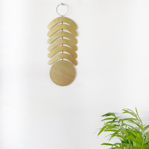 Electric Sun Creatives | "luz" | brass wall hanging