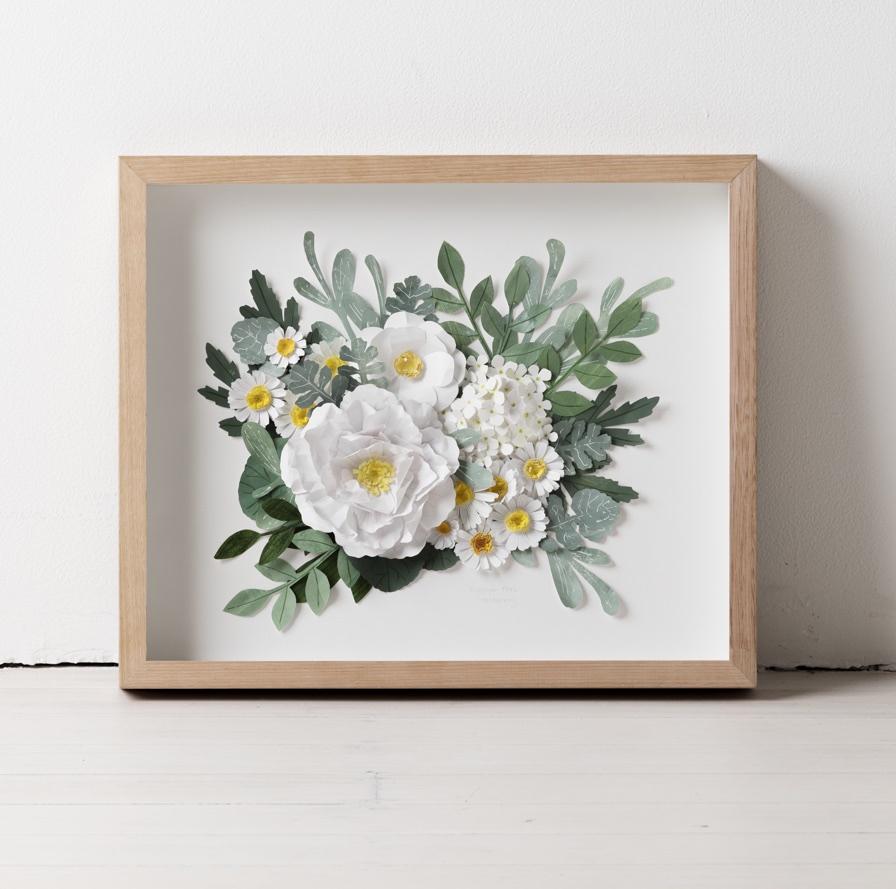 mondocherry botanical paper flower artwork