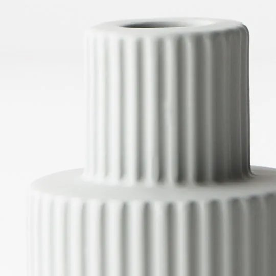 Floral Interiors | palina candle holder #1 | light grey - close