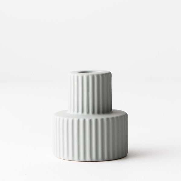 Floral Interiors | palina candle holder #1 | light grey