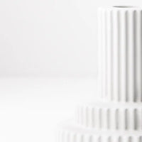 mondocherry - Floral Interiors | annix candle holder #2 | white - close
