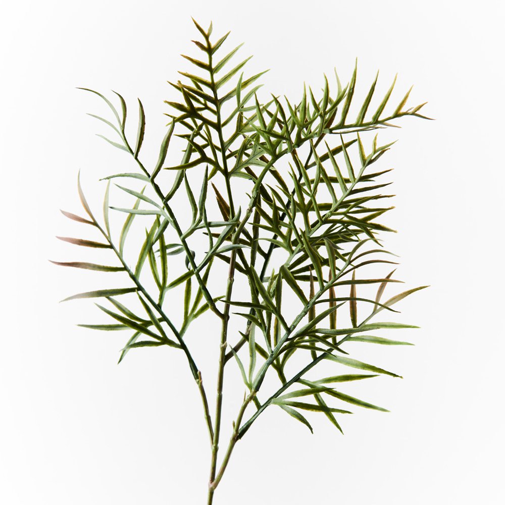 Floral Interiors | artificial grevillea leaf spray | green
