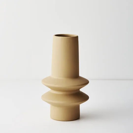 Floral Interiors | lucena ceramic vase #3 | mustard