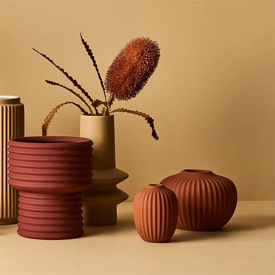 Floral Interiors | lucena ceramic vase #3 | mustard - styled2