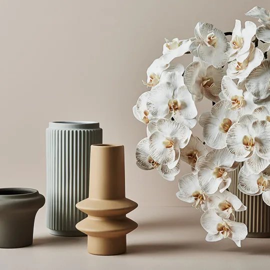 Floral Interiors | lucena ceramic vase #3 | mustard - styled