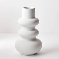 Floral Interiors | lucena ceramic vase #4 | white