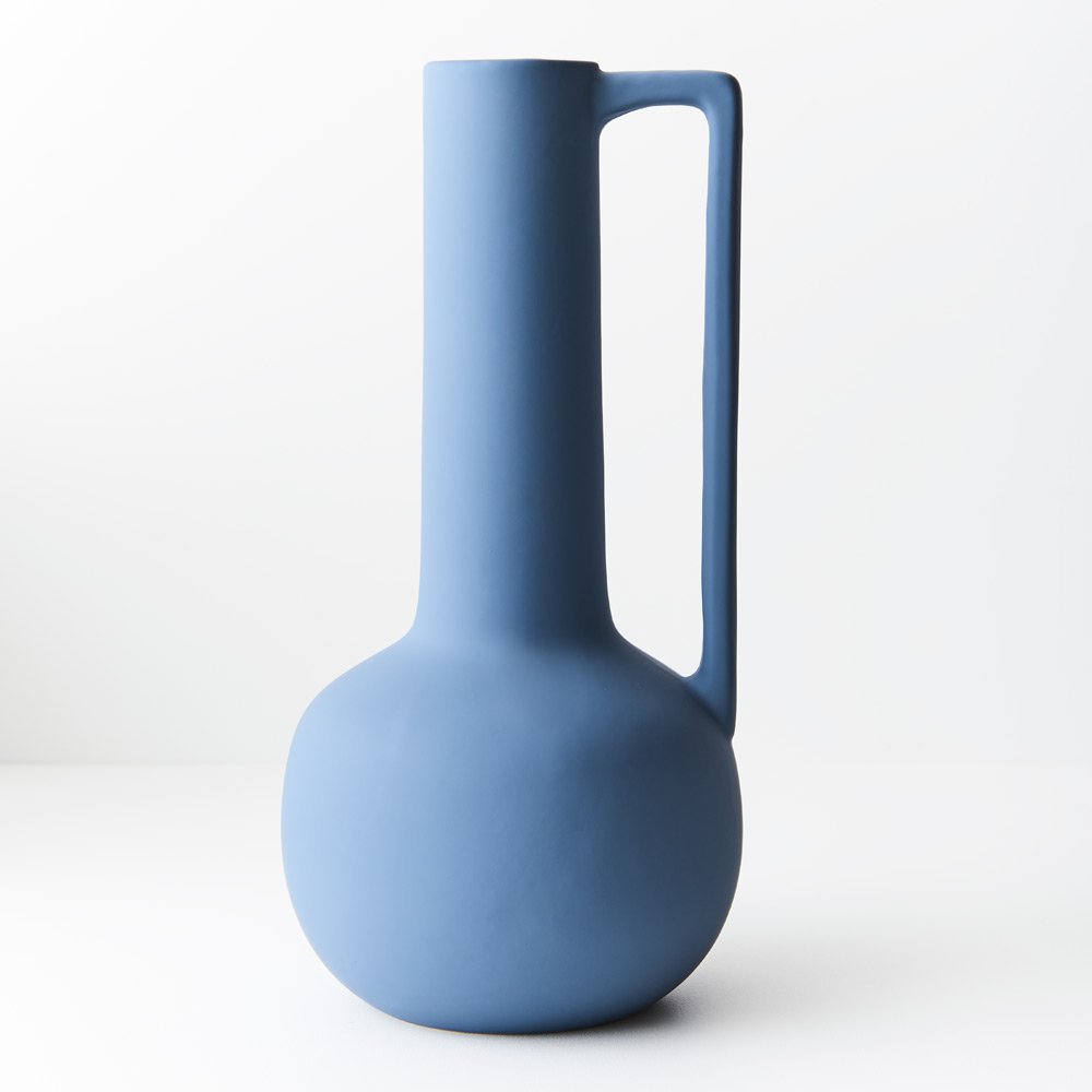 Floral Interiors | lucena ceramic vase #1 | cloud blue