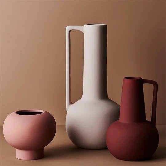 Floral Interiors | lucena ceramic vase | light pink | large - styled