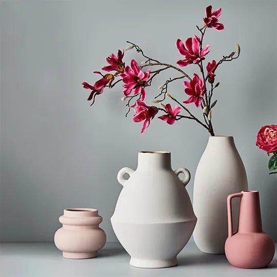 Floral Interiors | lucena vase | pink | small - styled