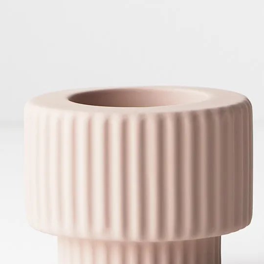 Floral Interiors | palina candle holder #2 | light pink - close