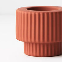 Floral Interiors | palina candle holder #2 | terracotta - close